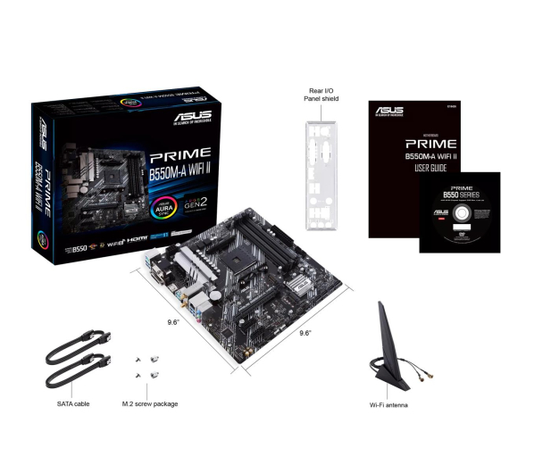 ASUS Płyta główna Prime B550M-A WIFI II AM4 4DDR4 HDMI M.2 mATX PRIME B550M-A WIFI II - 1064331 - zdjęcie 7